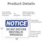Signmission Do Not Disturb Meeting In Progress, 18 in W x Rectangle, Aluminum OS-2PACK-NS-A-1218-L-11145 - alternate 6